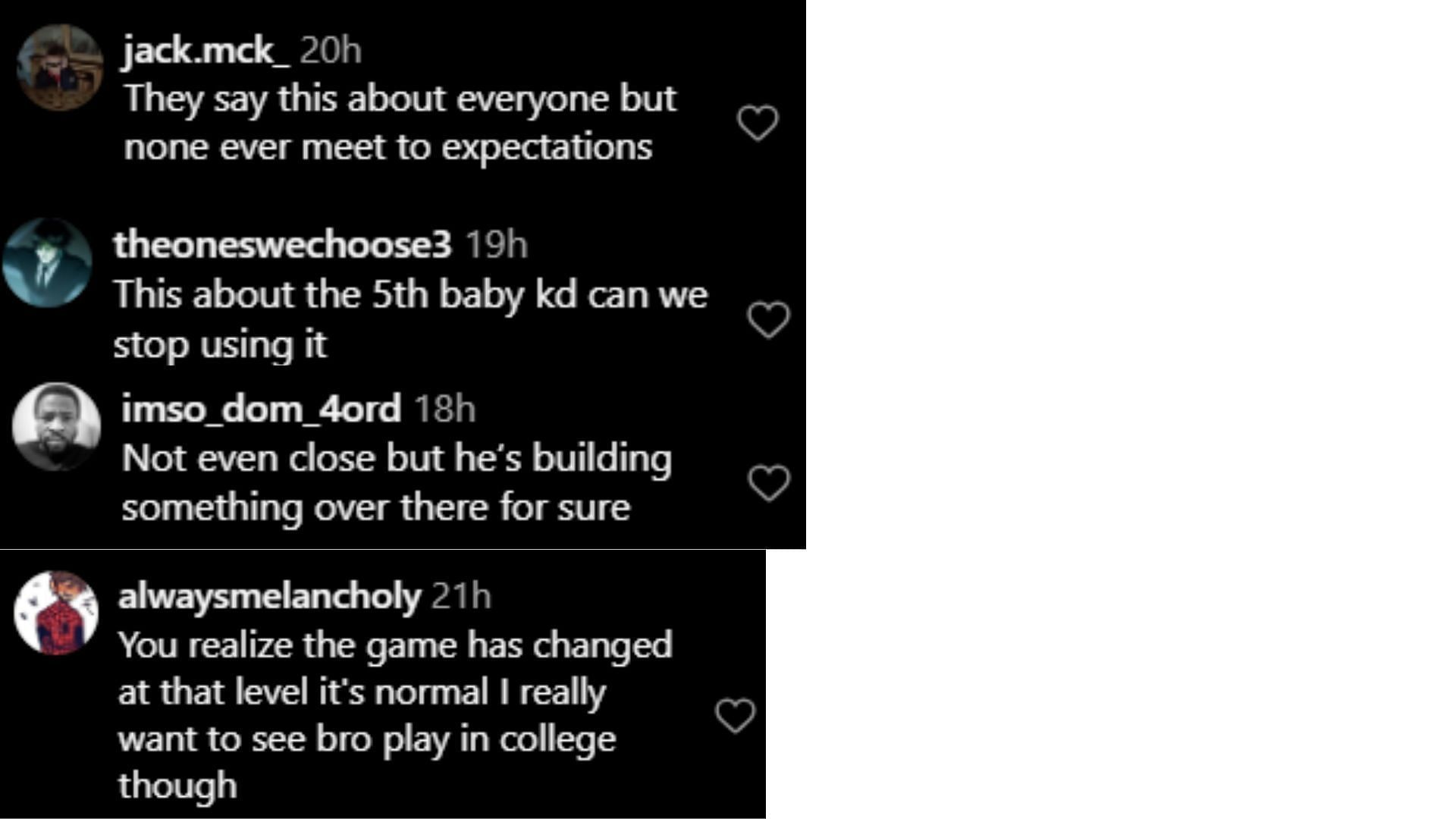 Hoops fans react to 6’11” Cameron Williams drawing comparisons to Kevin Durant (image credit: instagram/ballislife)